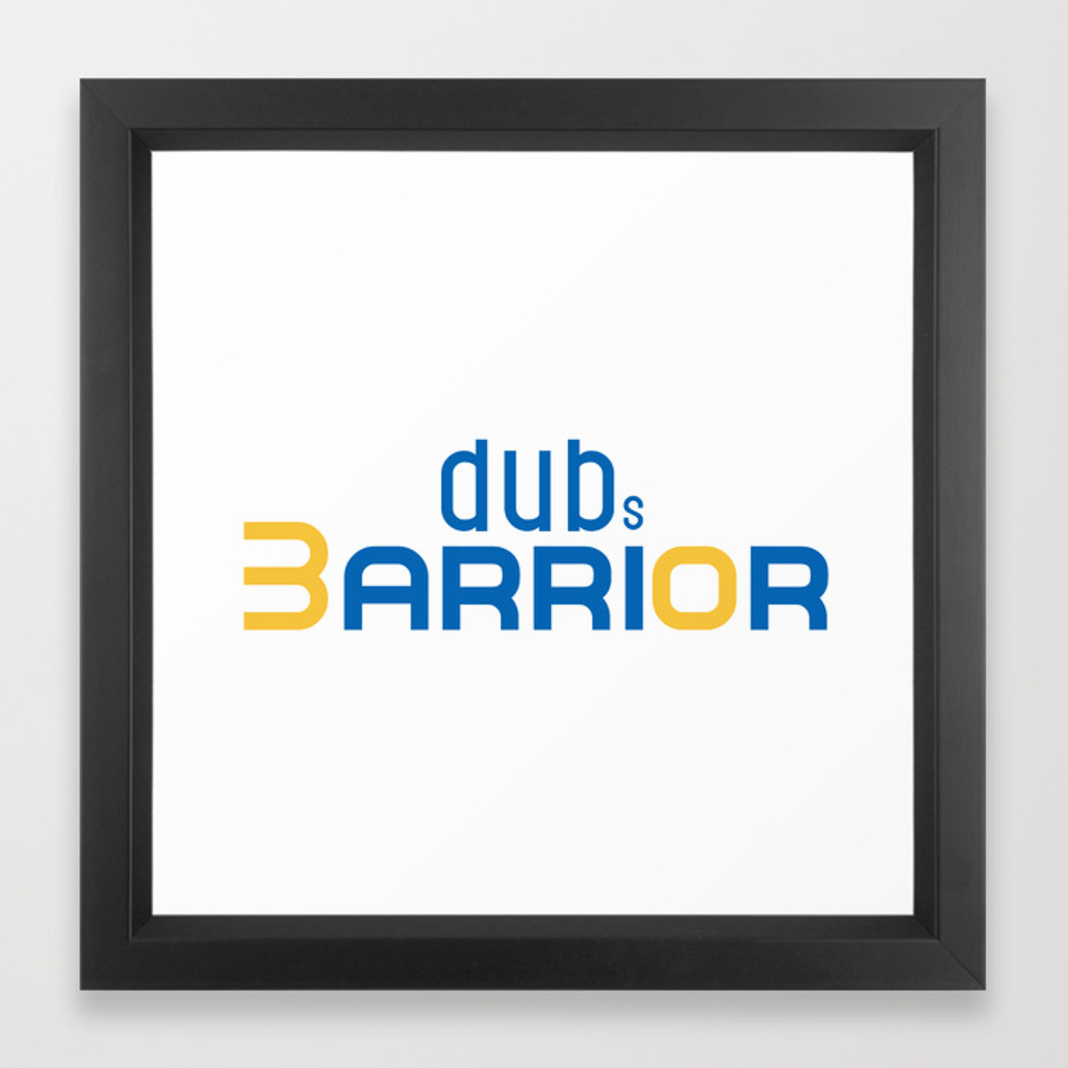 1500x1500 Golden State Warrior Curry Design Framed Art Print