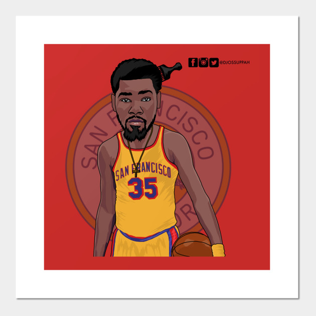 630x630 Vector Drawing Of Kevin Durant San Fran Warriors