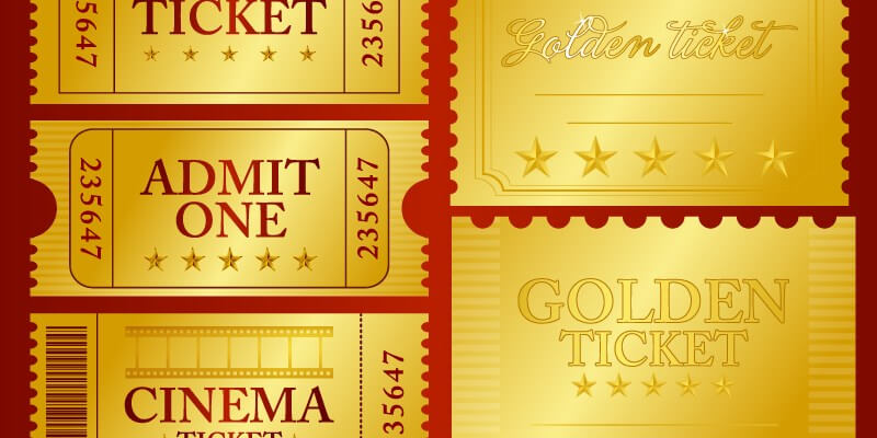 Vector Golden Ticket Design Elements Bypeople 800x400 Vector Golden Ticket Design Elements Bypeople