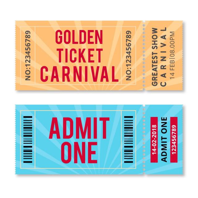 Golden Ticket Carnival Vector Template For Free Download 640x640 Golden Ticket Carnival Vector Template For Free Download
