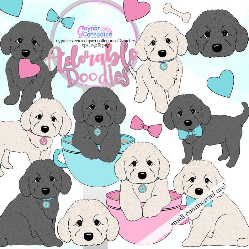 794x794 Halloween Labradoodle Clipart