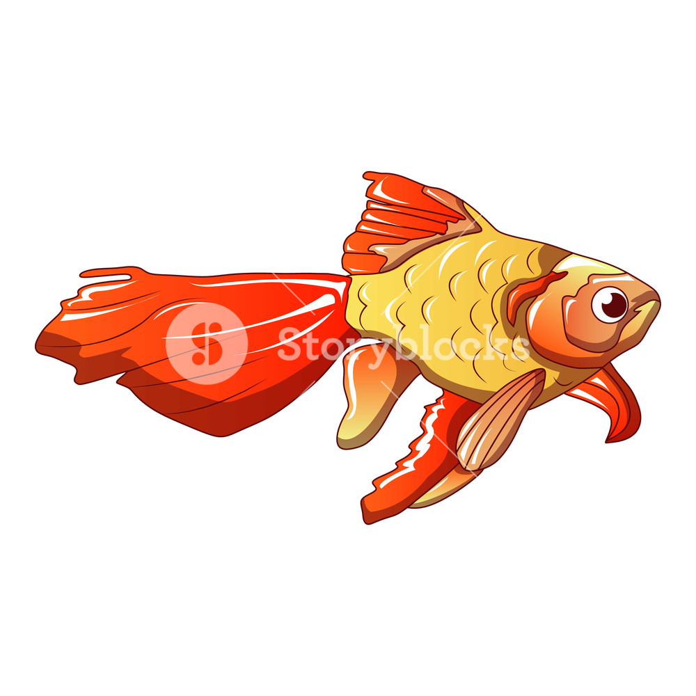 1000x1000 Red Goldfish Icon Cartoon Of Red Goldfish Vector Icon For Web
