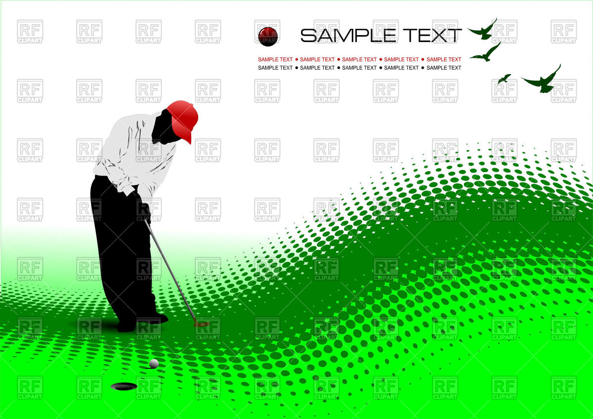 1200x847 Golfer Hitting Ball With Iron Club