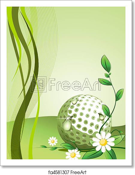 450x580 Free Art Print Of Vector Golf Background Abstract Golf Background