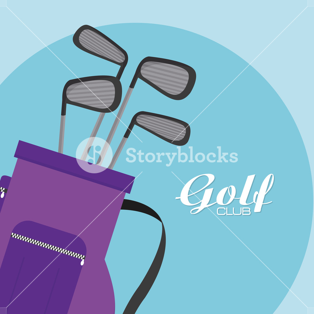 Golf Clubs In Sport Bag Vector Illustration Graphic Design Royalty 1000x1000 Golf Clubs In Sport Bag Vector Illustration Graphic Design Royalty