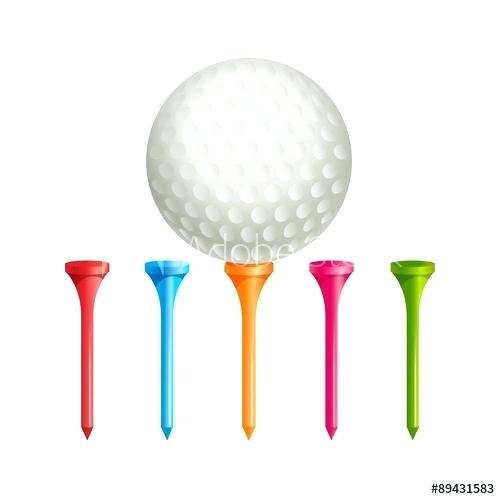 500x499 Golf Tee Vector Tees Ball On Art Hiimbex