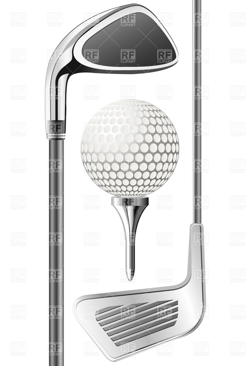 814x1200 Golf Club And Ball On Tee Vector Image Of Sport And Leisure Good