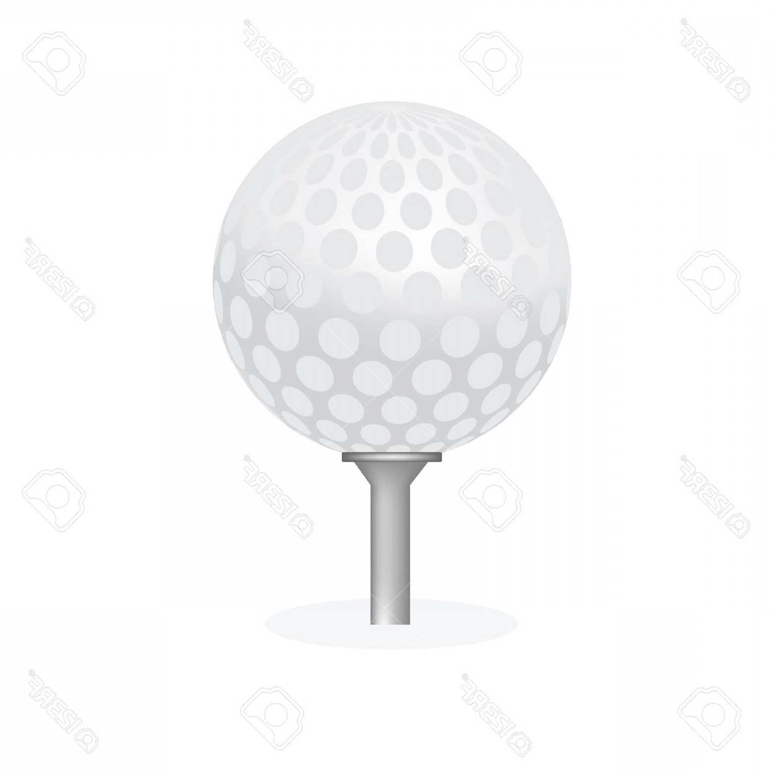 1560x1560 Photostock Vector Golf Ball Golf Ball Isolated Golf Tee Golf Ball