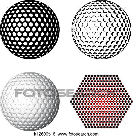 450x466 Vector Golf Ball