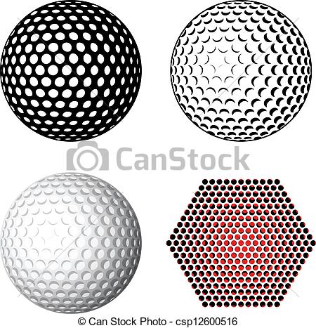 450x467 Vector Golf Ball Group With Items