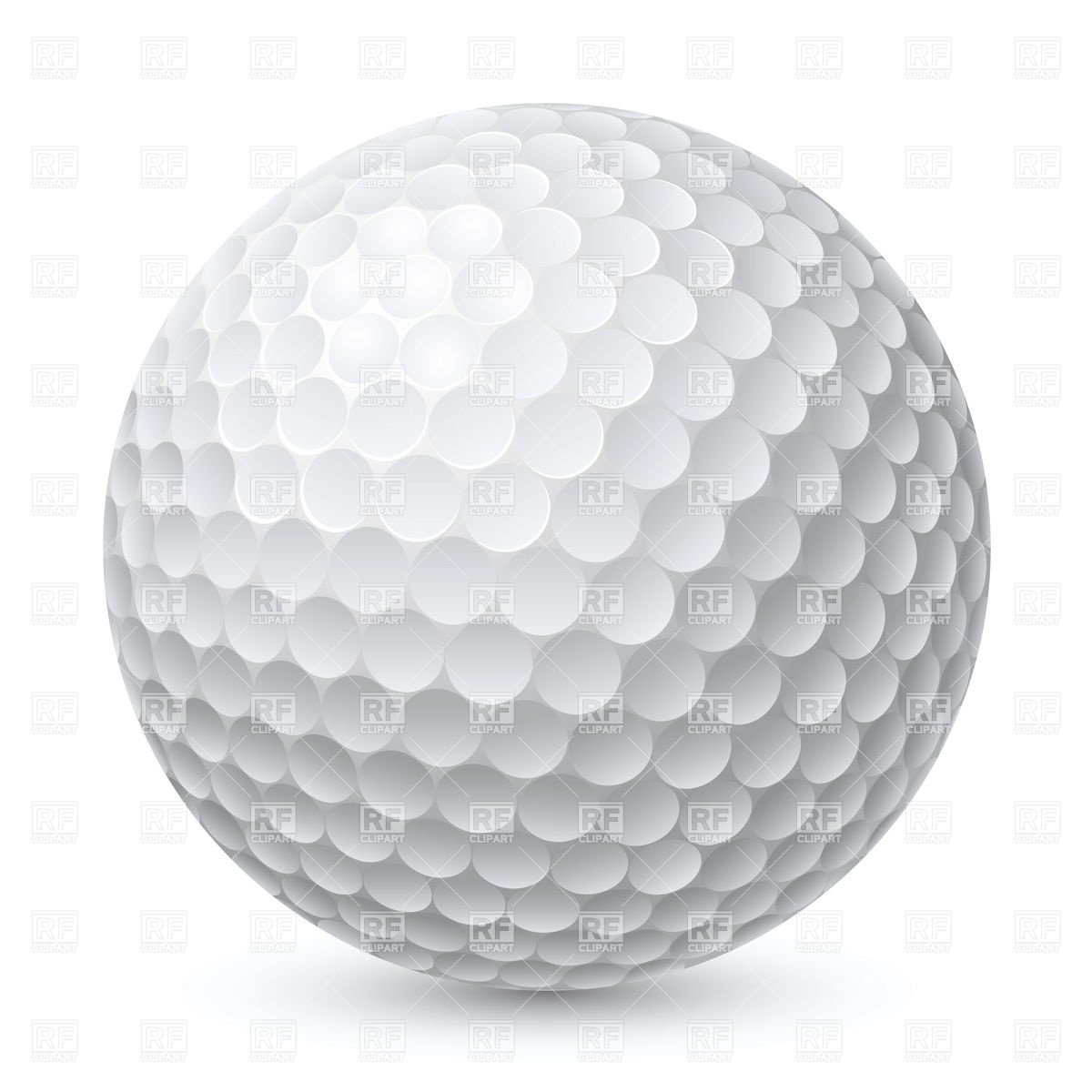 1200x1200 Golf Ball Vector Image Of Objects Dvarg