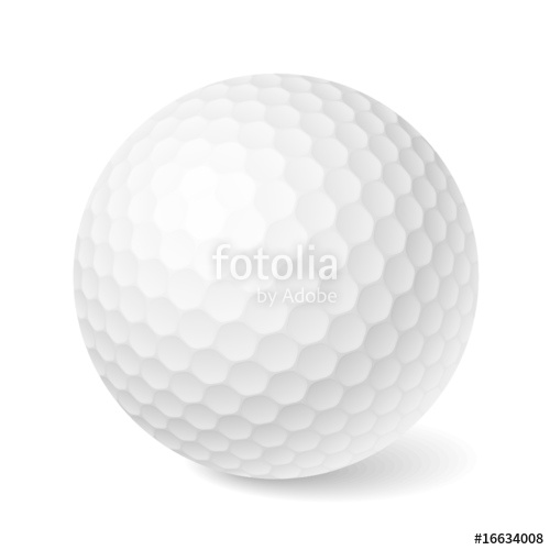 500x500 Golf Ball Vector Stock Image And Royalty Free Vector