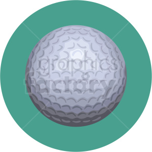 300x300 Golf Ball Vector Clipart On Green Background Royalty Free Gif