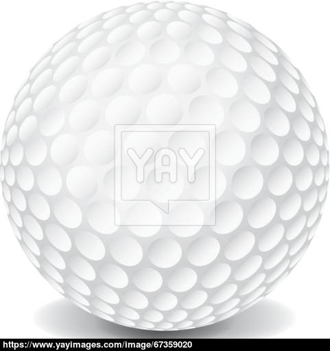 481x512 Golf Ball Vector