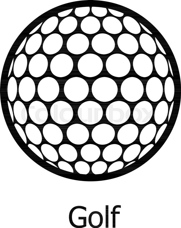 636x800 Golf Ball Icon Simple Illustration Of Stock Vector Colourbox