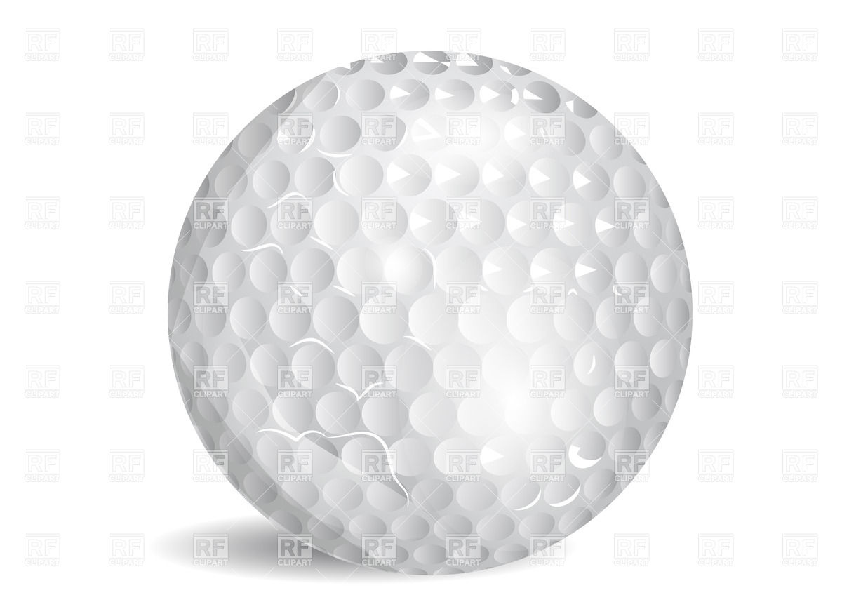1200x848 Golf Ball On White Background Vector Image Of Sport And Leisure
