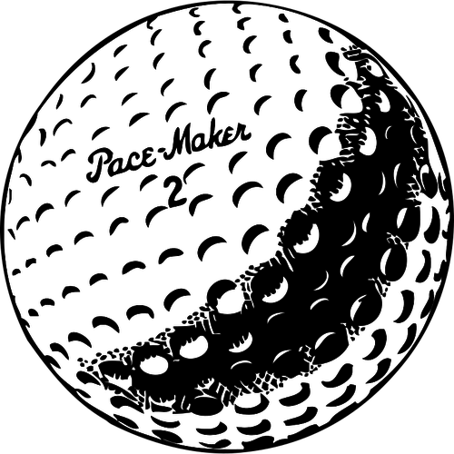 500x500 Golf Ball Vector Graphics