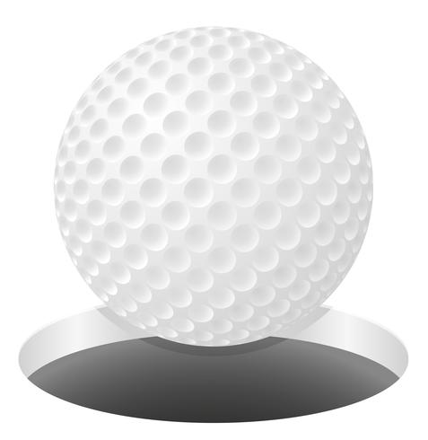 477x490 Golf Ball Vector Illustration