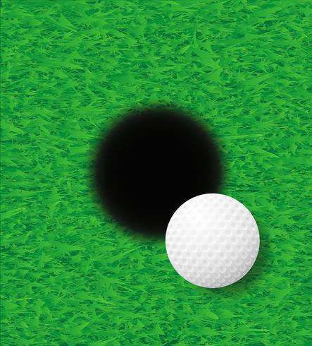 Golf Ball Vector Illustration 443x490 Golf Ball Vector Illustration