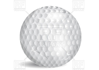 400x283 Golf Ball On White Background Vector Image Of Sport And Leisure