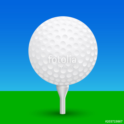 500x500 Golf Ball Vector Stock Image And Royalty Free Vector
