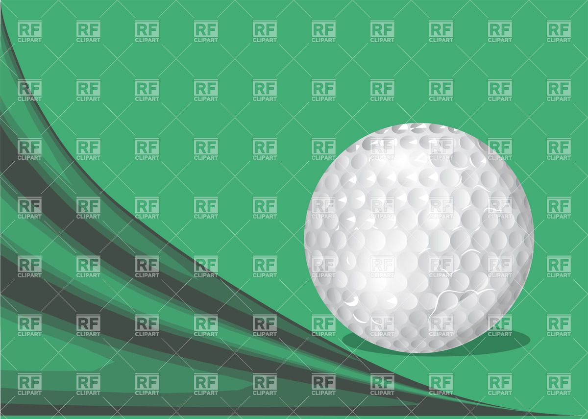 1200x855 Green Background With A Golf Ball Vector Image Of Backgrounds