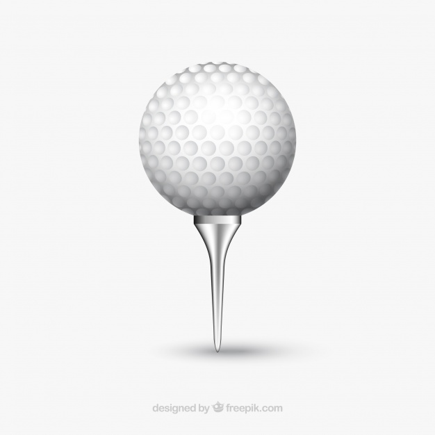 626x626 Realistic Golf Ball Vector Free Download