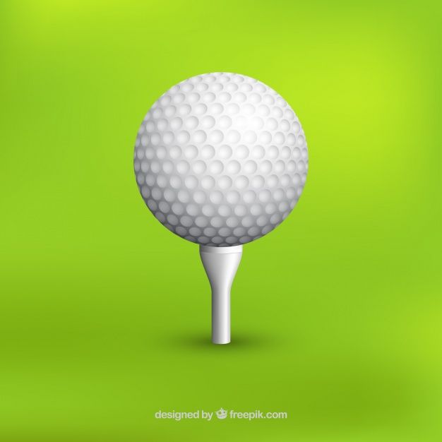 626x626 Realistic Golf Ball Background Vector Free Download Design