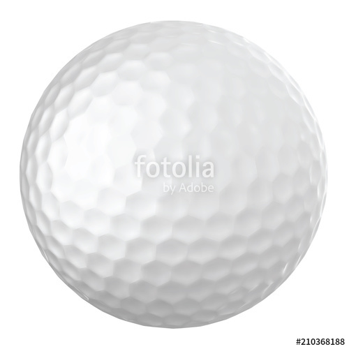 500x500 Realistic Vector Golf Ball Stock Image And Royalty Free Vector