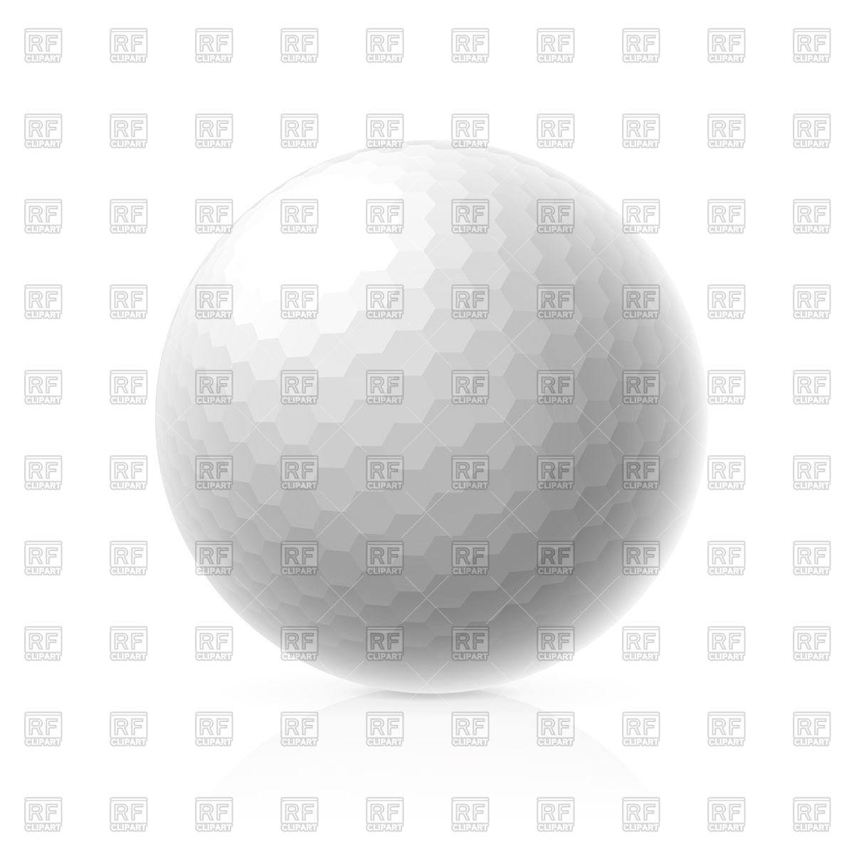 1200x1191 Single Golf Ball Vector Image Of Sport And Leisure
