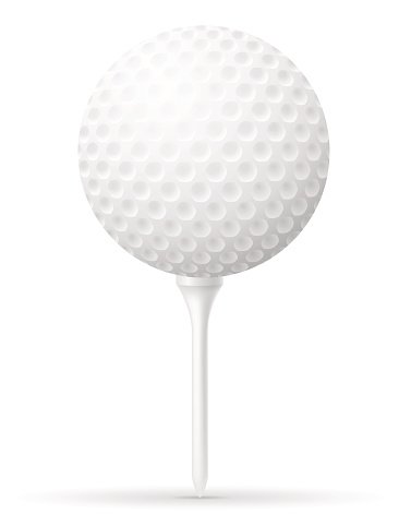 366x471 Golf Ball Vector Illustration Stock Vectors