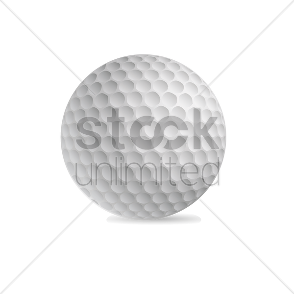 600x600 Golf Ball Vector Image