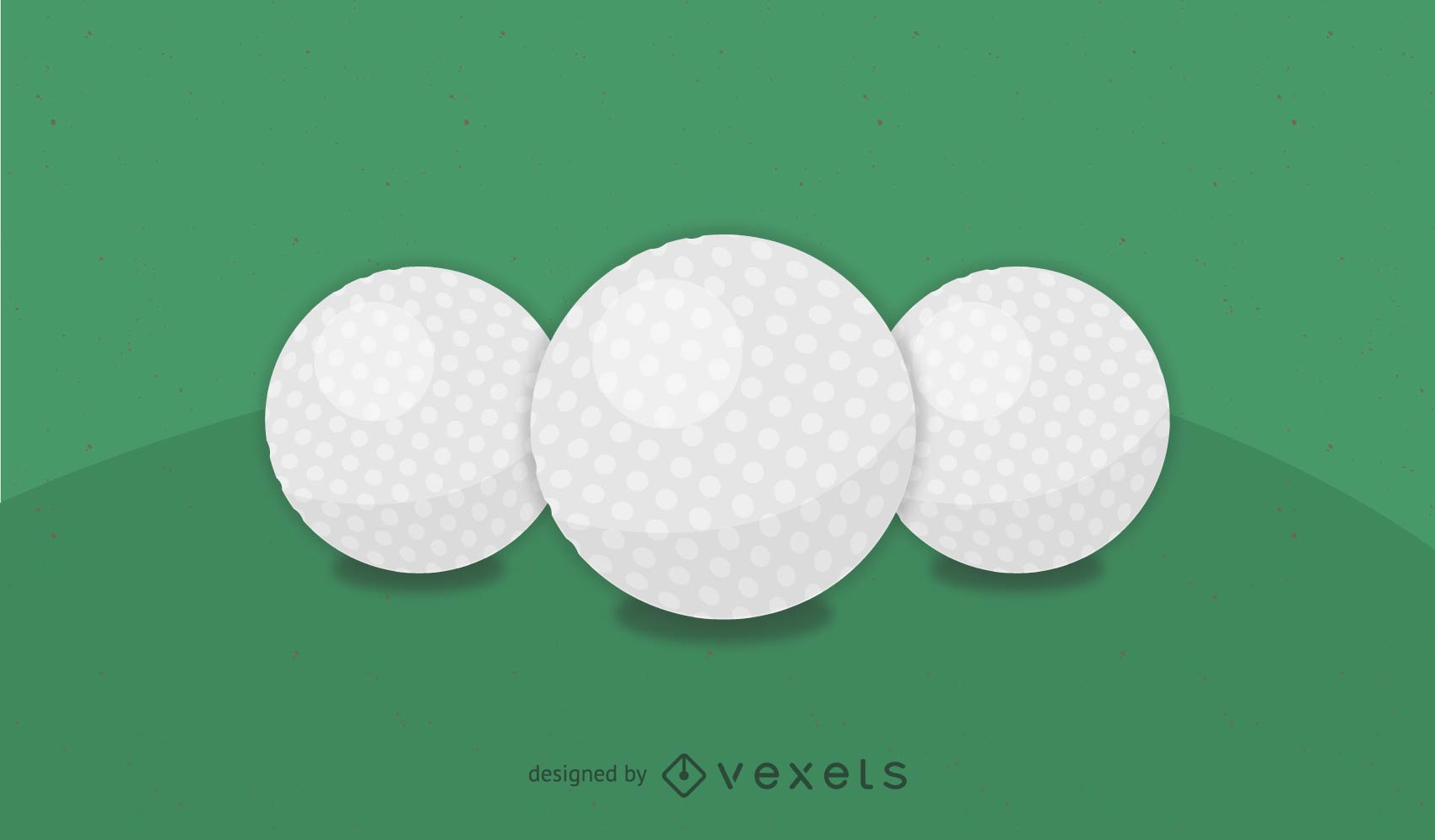 1701x996 Realistic Golf Ball Vector