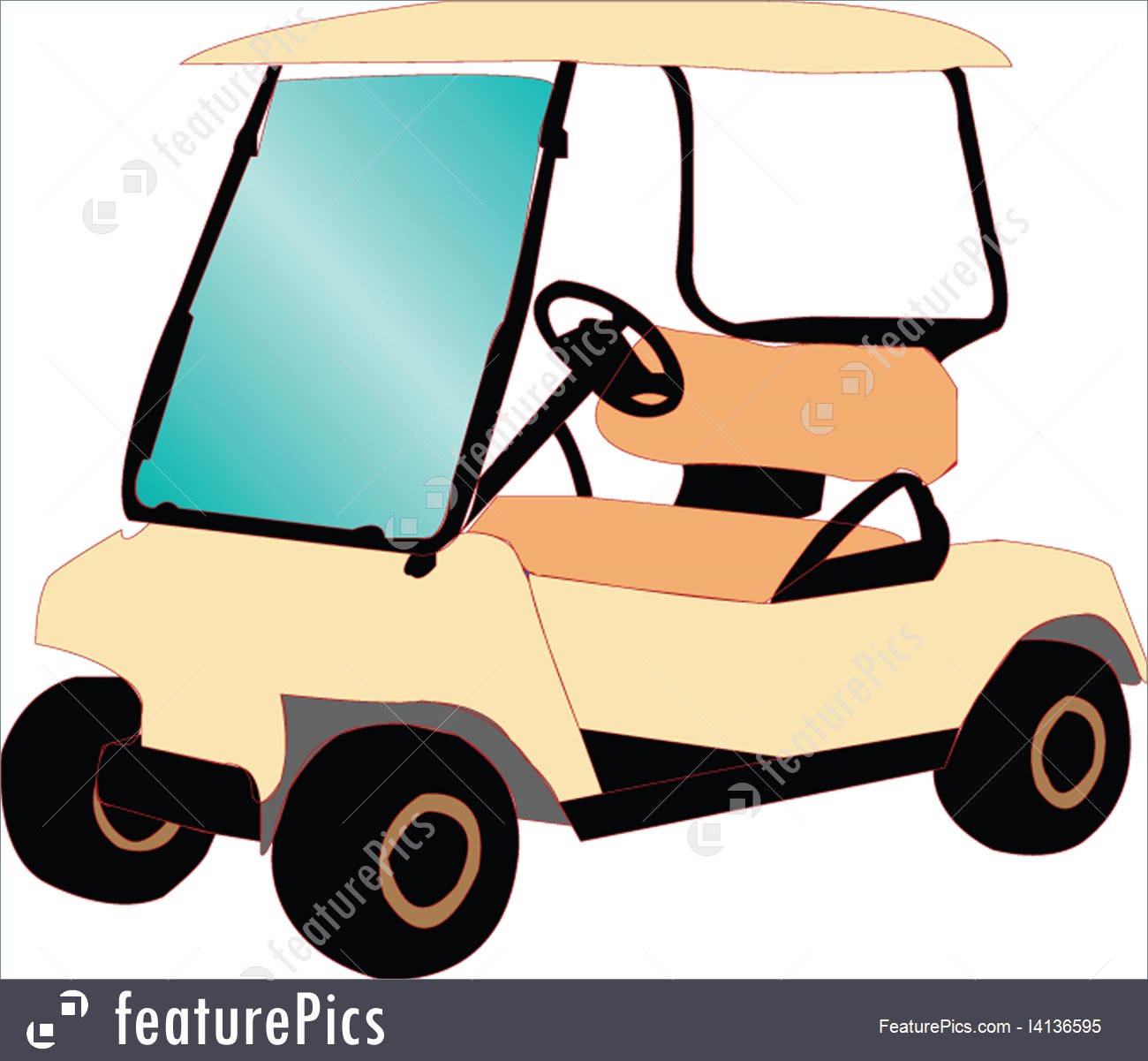 Golf Cart Vector At Vectorified.com 