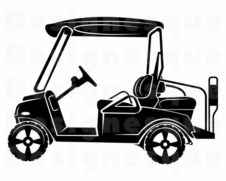 794x635 Golf Cart Golf Cart Clipart Golf Cart For Cricut Etsy