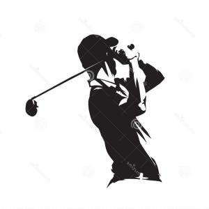 300x300 Stock Illustration Golf Man Golfer Vector Silhouette Hoodamathrun