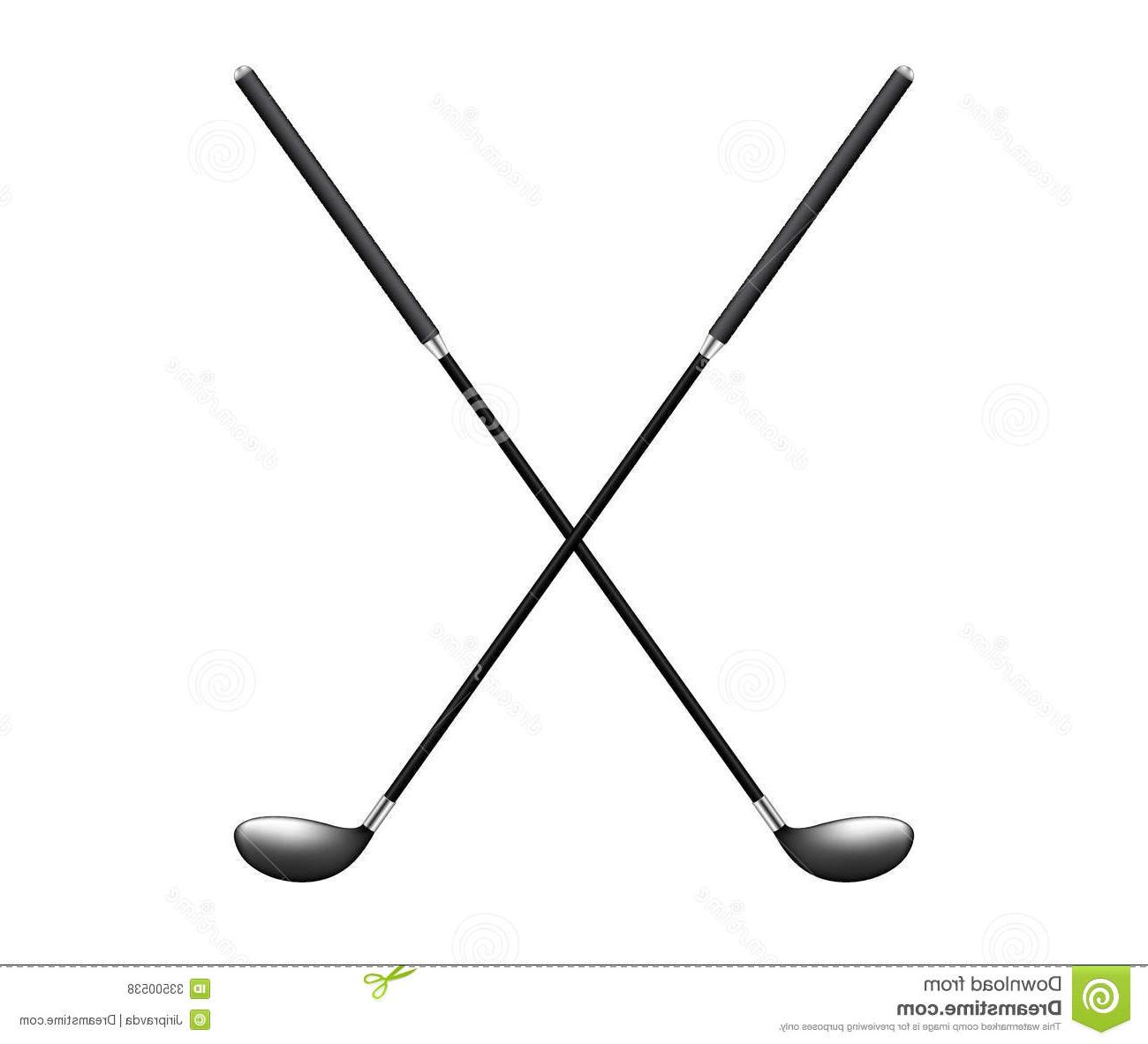 1300x1183 Unique Crossed Golf Clubs Clip Art Vector Image Free Vector Art