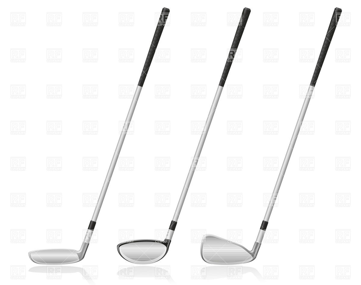 1200x946 Iron Golf Clubs Vector Image Of Sport And Leisure Konturvid