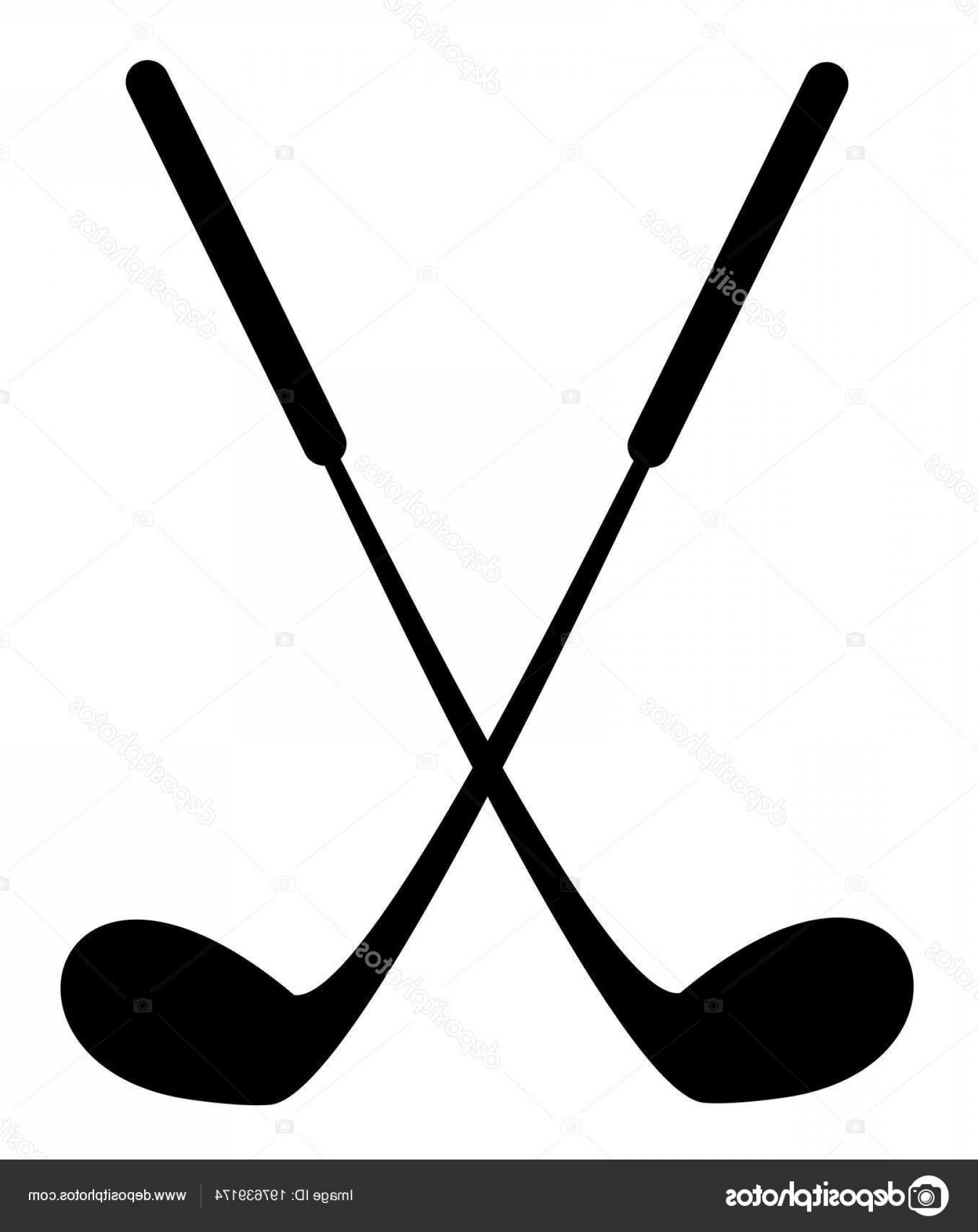 1620x2040 Stock Illustration Crossed Golf Clubs Icon Vector Soidergi
