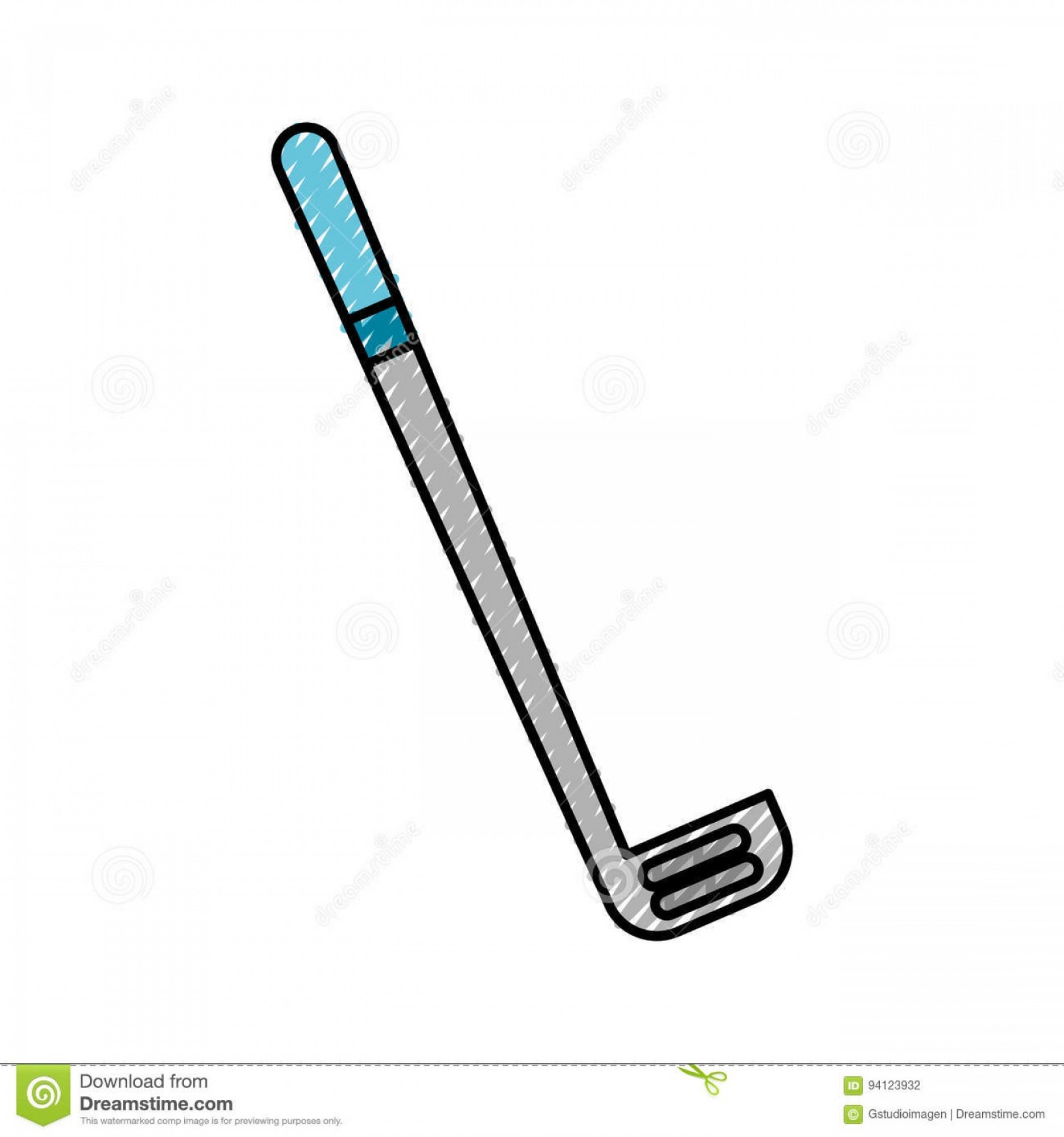 1872x2001 Stock Illustration Scribble Grey Golf Club Cartoon Vector Graphic