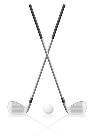 327x490 Golf Club And Ball Vector Illustration