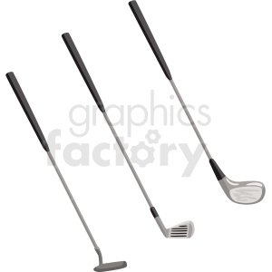 300x300 Golf Clubs Vector Clipart Royalty Free Gif, Png