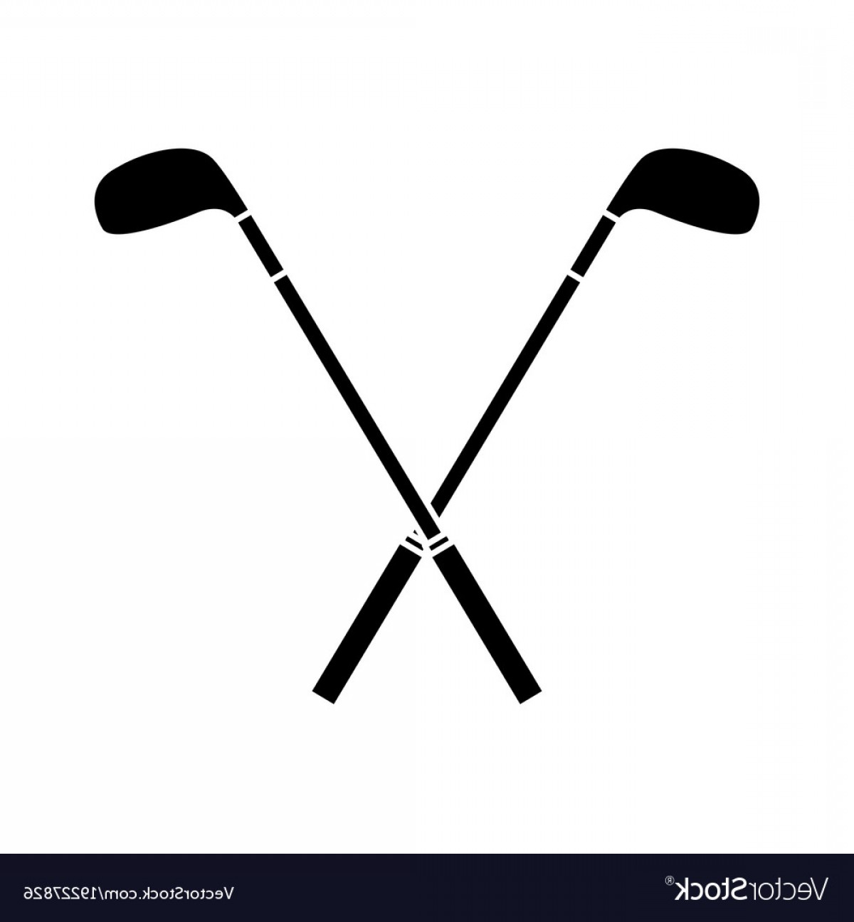 1200x1296 Crossed Golf Clubs Stick Equipment Image Vector Soidergi