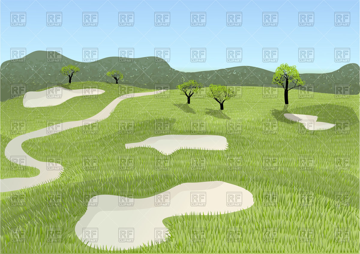 1200x847 Golf Course Vector Image Of Sport And Leisure Arkela