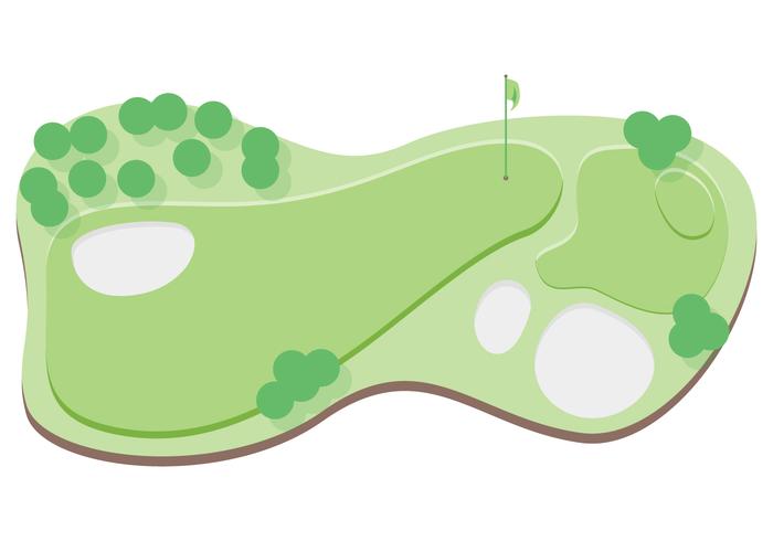 700x490 Top View Golf Course Illustration