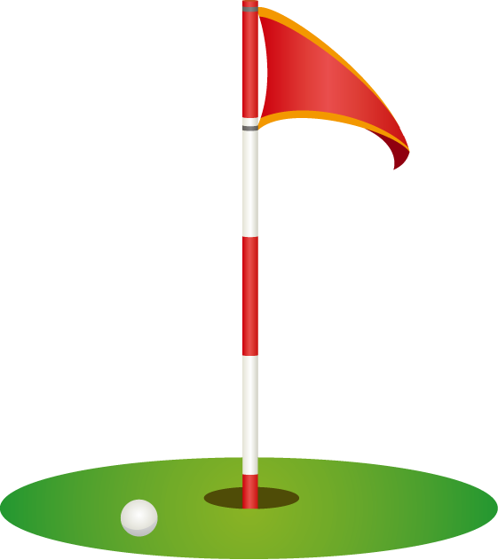561x631 Golf Flag Vector Images