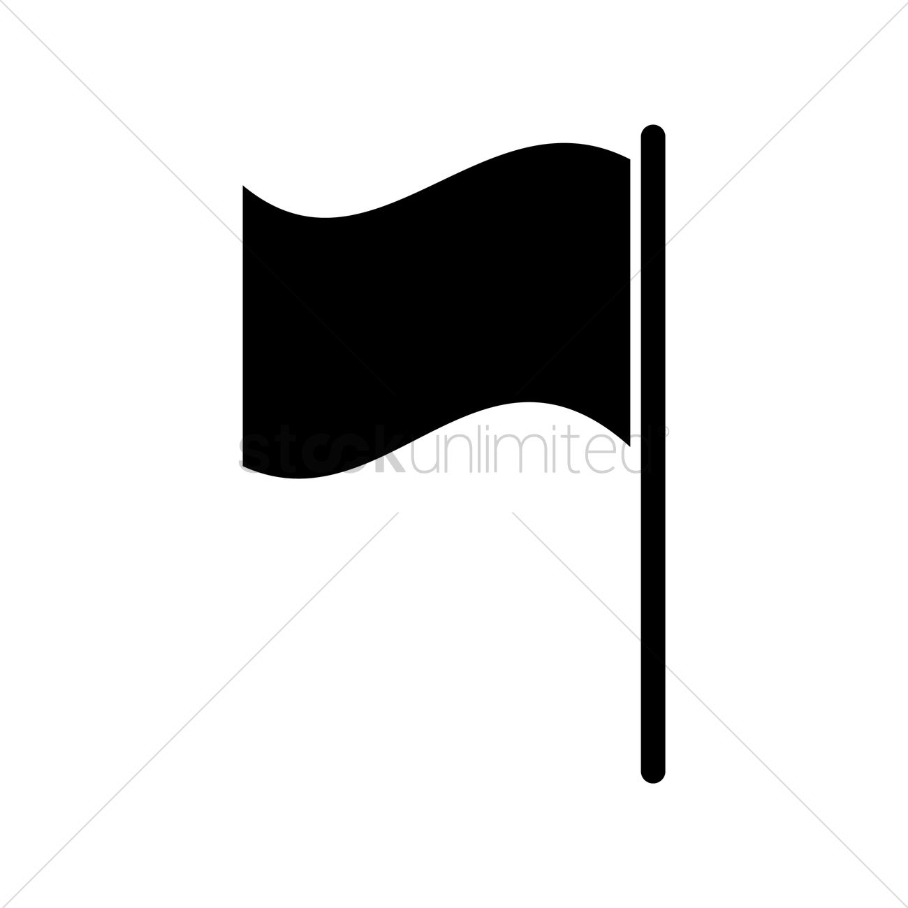 1300x1300 Free Golf Flag Vector Image