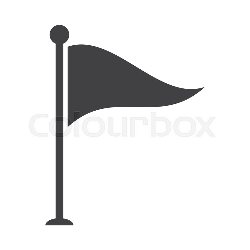 800x800 Golf Flag Hole Isolated Icon Vector Stock Vector Colourbox