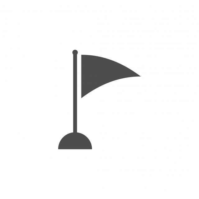 640x640 Golf Flag Icon Graphic Design Template Vector, Logo, Symbol