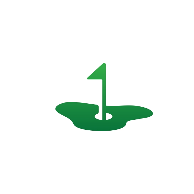 640x640 Green Golf Logo Icon Vector Illustration Design Element, Golf